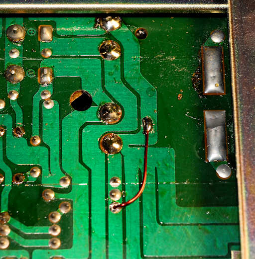photo of circuit board ground fix